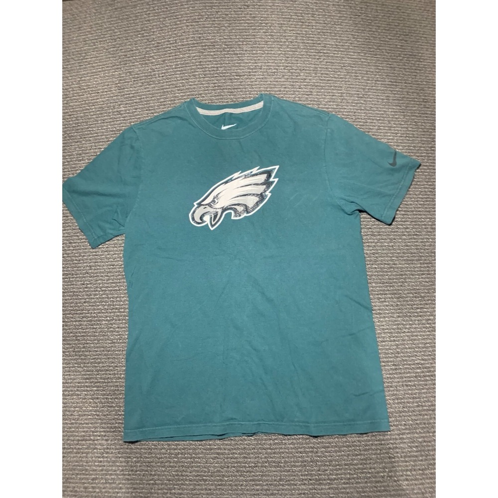 Nike NFL Philadelphia Eagles Dri-Fit Green Large Logo Graphic T-Shirt Mens M